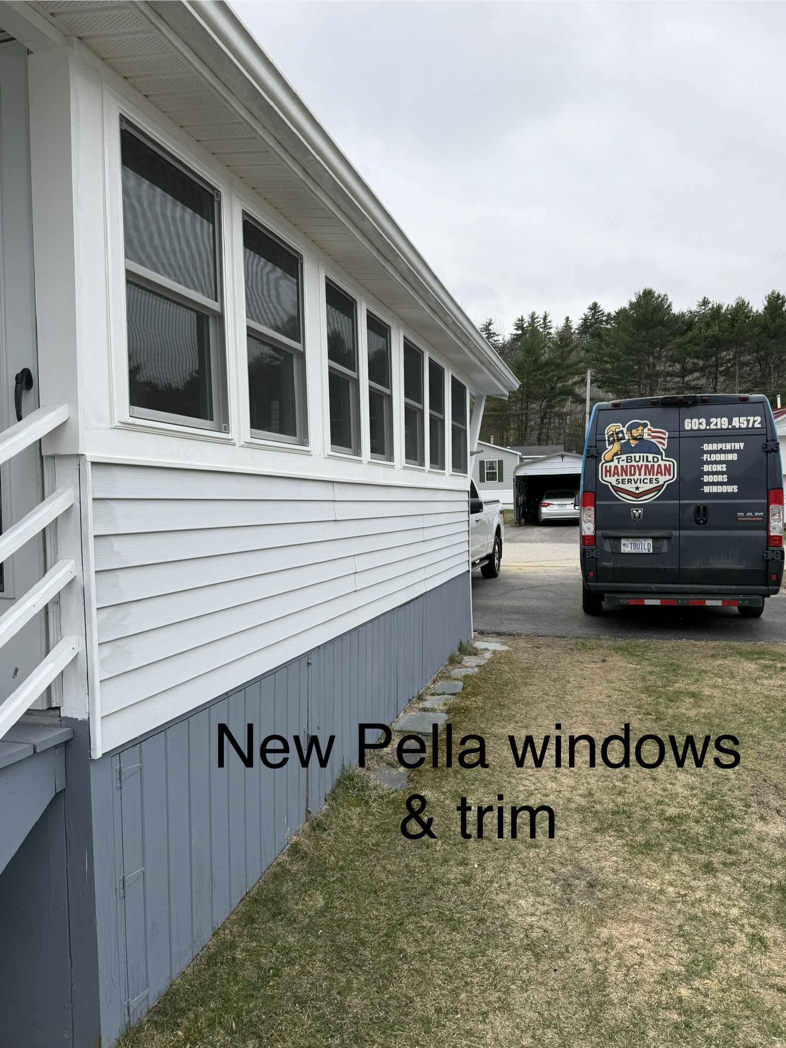 New Pella windows and trim installation NH handyman